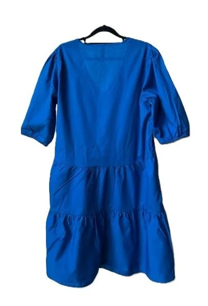 Delicioso vestido de algodón cobalto talla 40 – photo 7
